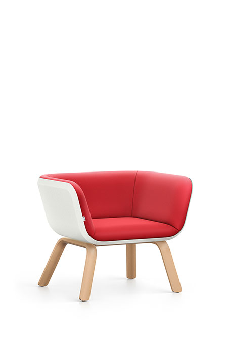 Interstuhl HUB HU140 Sessel Lounge Wartebereich Vierfuß