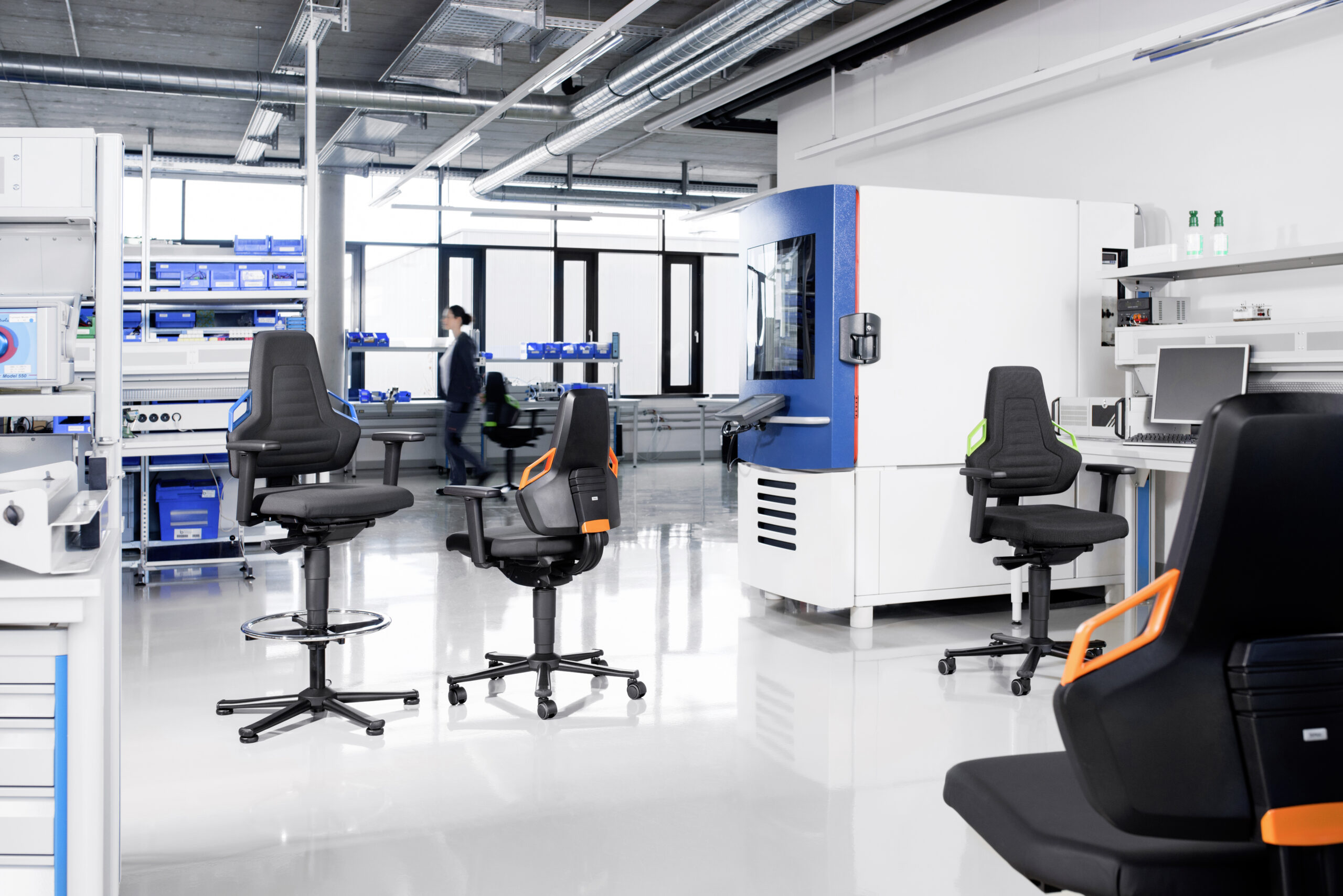 Bimos Arbeitsstuhl Nexxit Produktion Industrie