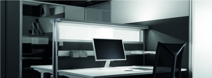 Preform Prelight BeleuchtungSchallschutzwand Schreibtischtrennwand Tischaufsatz